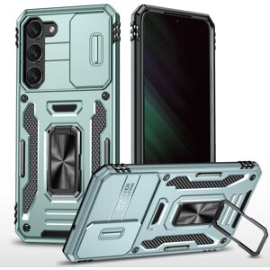 Shoppo Marte For Samsung Galaxy S23 5G Armor PC + TPU Camera Shield Phone Case(Alpine Green)