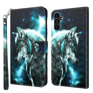 My Store For Samsung Galaxy A05s 3D Painting Pattern Flip Leather Phone Case(Wolf)