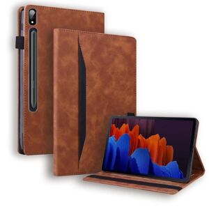 My Store For Samsung Galaxy Tab S8+ / Tab S8 Plus /  Tab S7 FE / Tab S7+ SM-T970 / SM-T976B Business Shockproof Horizontal Flip Leather Case with Holder & Card