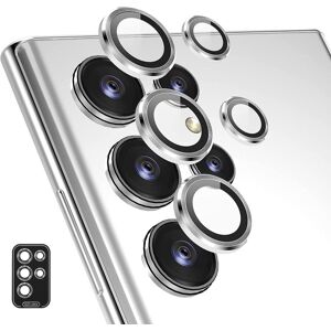 For Samsung Galaxy S24 Ultra 5G ENKAY Hat-Prince 9H Rear Camera Lens Aluminium Alloy Tempered Glass Film(Silver)