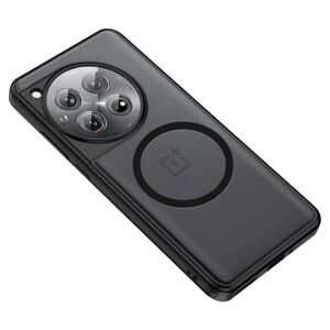 SKALO OnePlus 12 5G TPU hybrid magnetisk ring Cover - Sort