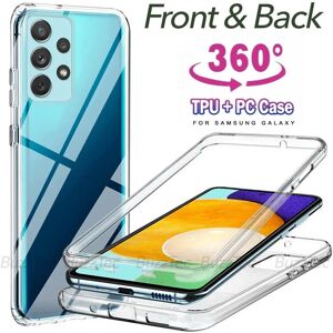 MediaTronixs CLEAR FULL 360 Case Shockproof Phone Cover Samsung Galaxy A15 5G Clear