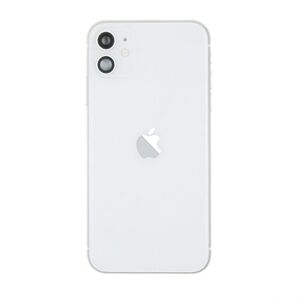 0 iPhone 11 Baksida med Komplett Ram - Vit