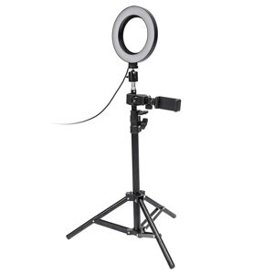Northix Selfie lampe / Ring light (17 cm) og stativ