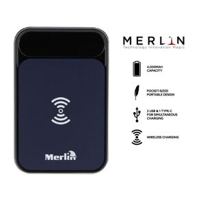 Merlin Flash 4000 Trådløs Powerbank – Bærbar 4000mAh