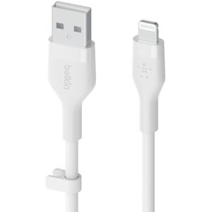 Belkin USB-A KABEL - LIGHTNING SILIKONE 1M HVID