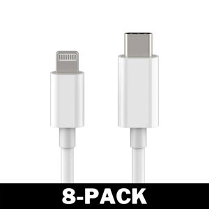 Delivast USB-C til Lightning Kabel iPhone Hurtigoplader 2M Hvid