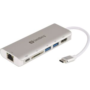 Sandberg Usb-C Til Hdmi+lan+sd+usb