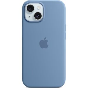 Apple Iphone 15 Silikone Cover M Magsafe Vinterblå