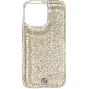 iPhone 13 Pro Joy Case Hybrid Glitter Cover - Gennemsigtig / Guld