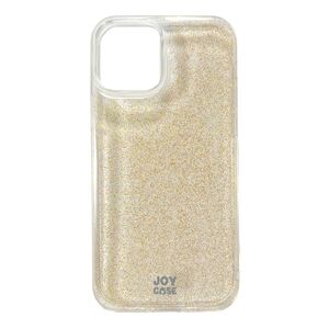 iPhone 12 / 12 Pro Joy Case Hybrid Glitter Cover - Gennemsigtig / Guld