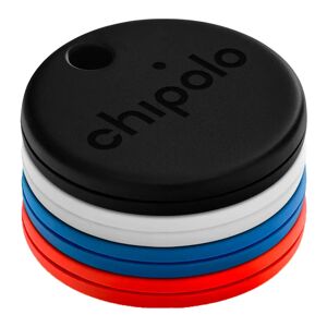 Chipolo ONE - Bluetooth GPS Tracker - 4 Pack - Hvid / Sort / Blå / Rød