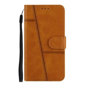 MOBILCOVERS.DK iPhone 8 Plus / 7 Plus Læder Cover m. Pung og Strop - Brun