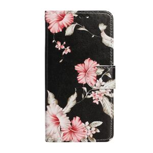 EIDERWOOD iPhone 13 Mini Læder Cover m. Pung & Print - Azalea Blomst