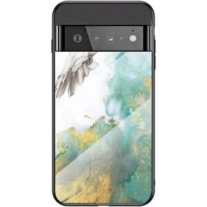 MOBILCOVERS.DK Google Pixel 6 Pro Plastik Cover m. Glasbagside - Marmor & Due