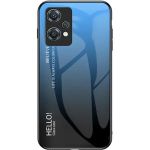 MOBILCOVERS.DK OnePlus Nord CE 2 Lite (5G) Cover m. Glas Bagside - Hello - Blå / Sort