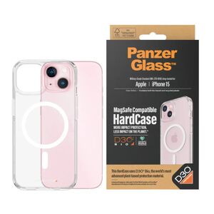 iPhone 15 Cover PanzerGlass D3O Bio HardCase - MagSafe Kompatibel - Gennemsigtig