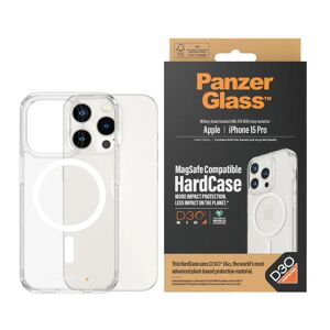 iPhone 15 Pro Cover PanzerGlass D3O Bio HardCase - MagSafe Kompatibel - Gennemsigtig