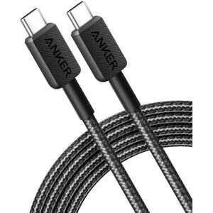 Anker 310 USB-C - USB-C Kabel 240W m. Nylon 90Cm - Sort