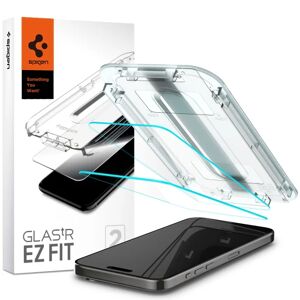 iPhone 15 Pro Spigen EZ Fit Glas.tR Skærmbeskyttelse - 2 Pack - Case Friendly - Gennemsigtig