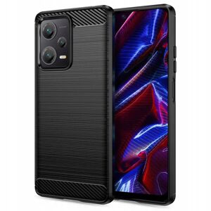 Xiaomi Redmi Note 12 (5G) / Poco X5 (5G) Tech-Protect Fleksibelt Plastik Carbon Cover - Sort