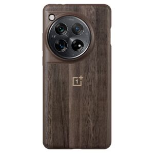 Original OnePlus 12 Cover Walnut Texture Bumper Case - Brun