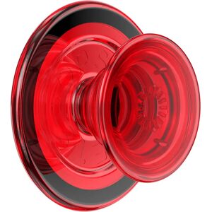 POPSOCKETS PopGrip Danger Red Translucent MagSafe Aftageligt Greb m. Standerfunktion