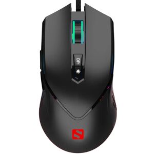 Sandberg Azazinator 6400 Gaming Mouse m. RGB Lys & 7 Knapper - Sort