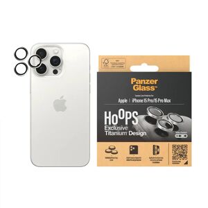 iPhone 15 Pro / 15 Pro Max PanzerGlass Hoops - Kamerabeskyttelse - White Titanium