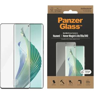 Honor Magic5 Lite PanzerGlass Ultra Wide Fit Skærmbeskyttelse - Platinum Strength - Sort Kant