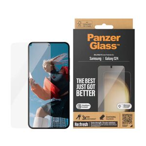 Samsung Galaxy S24 PanzerGlass Ultra Wide Fit Re:fresh Skærmbeskyttelse m. EasyAligner - Diamond Strength - Gennemsigtig