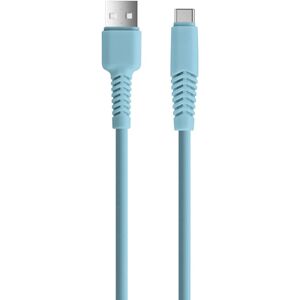 Setty USB-C Kabel 10 W - 1,5 m. - Lyseblå