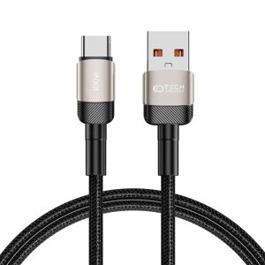 Tech-Protect Ultraboost Evo 100W/5A USB-A til USB-C Kabel 1m - Titanium