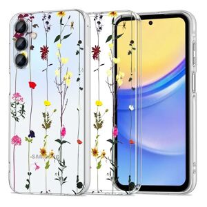 Samsung Galaxy A55 (5G) Tech-Protect Flexair+ Fleksibelt Plastik Cover - Garden Floral