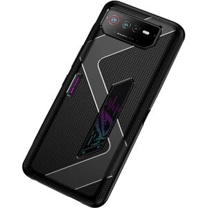 MOBILCOVERS.DK Asus ROG Phone 6 Brushed Carbon Fiber Fleksibelt Plastik Cover - Sort