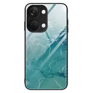 MOBILCOVERS.DK OnePlus Nord 3 (5G) Plastik Cover m. Glasbagside - Turkis Marmor