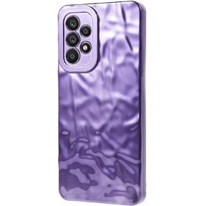 MOBILCOVERS.DK Samsung Galaxy A53 (5G) Skinnende Fleksibel Plastik Cover - Bølget Design - Lilla