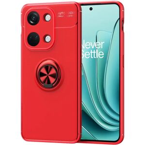 MOBILCOVERS.DK OnePlus Nord 3 (5G) Fleksibelt Cover m. Magnetisk Ring Kickstand - Rød m. Rød Ring