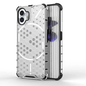 MOBILCOVERS.DK Nothing Phone (2) Honeycomb Pattern Hybrid Cover - Grå
