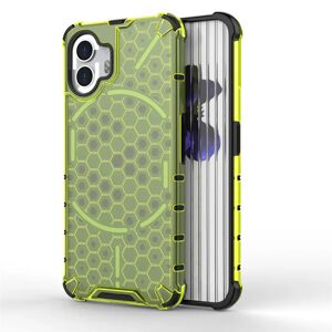 MOBILCOVERS.DK Nothing Phone (2) Honeycomb Pattern Hybrid Cover - Grøn