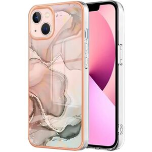 MOBILCOVERS.DK iPhone 15 Hybrid Plastik Cover - Pink Marmor