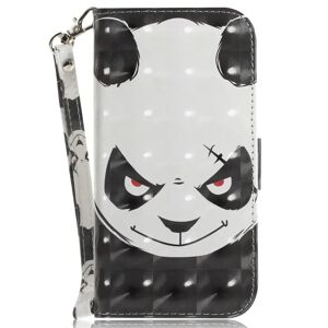 MOBILCOVERS.DK Samsung Galaxy A25 (5G) Læder Cover m. Print & Strop - Sur Panda