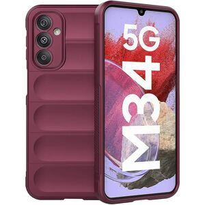 MOBILCOVERS.DK Samsung Galaxy M34 (5G) / F34 (5G) Fleksibelt Plastik Cover - Vinrød