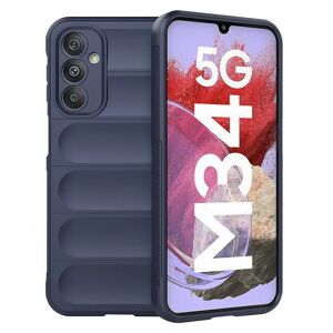 MOBILCOVERS.DK Samsung Galaxy M34 (5G) / F34 (5G) Fleksibelt Plastik Cover - Mørkeblå