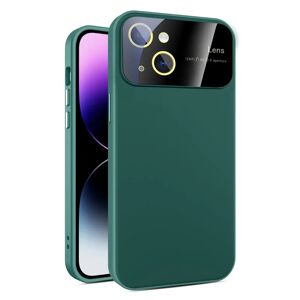 MOBILCOVERS.DK iPhone 15 Hybrid Plastik Cover m. Indbygget Kamerabeskytter - Grøn