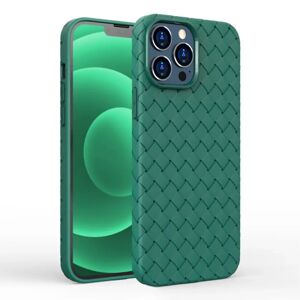 MOBILCOVERS.DK iPhone 15 Plus Fleksibelt Plastik Cover - Flet Design - Mørkegrøn