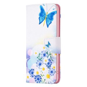 MOBILCOVERS.DK Samsung Galaxy A15 (5G) / A15 Læder Cover m. Pung & Ståfunktion - Blomster & Sommerfugl