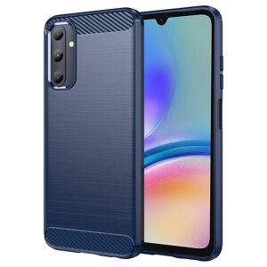 MOBILCOVERS.DK Samsung Galaxy A05s Brushed Carbon Cover - Blå