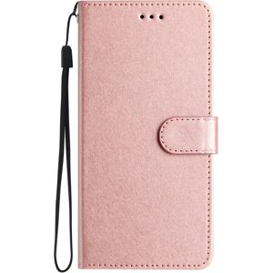 MOBILCOVERS.DK Samsung Galaxy A15 (5G) / A15 Læder Cover - Silke Tekstur - m. Pung og Strop - Rose Gold