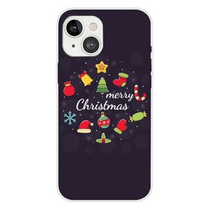 MOBILCOVERS.DK iPhone 15 Plus Fleksibelt Plastik Jule Cover - Merry Christmas - Juledekorationer